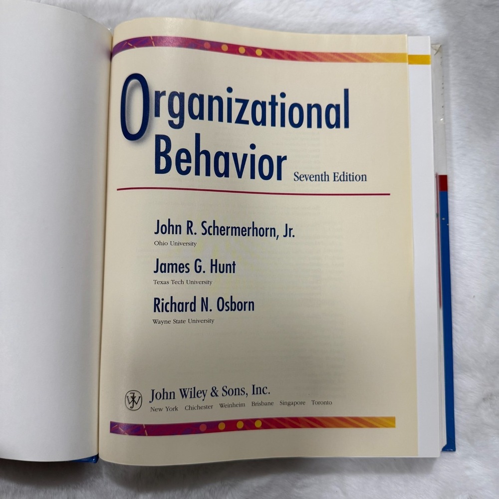 Organizational Behavior 7th Edition Schermerhorn Hunt Osborn University of Phoen - Picture 2 of 5